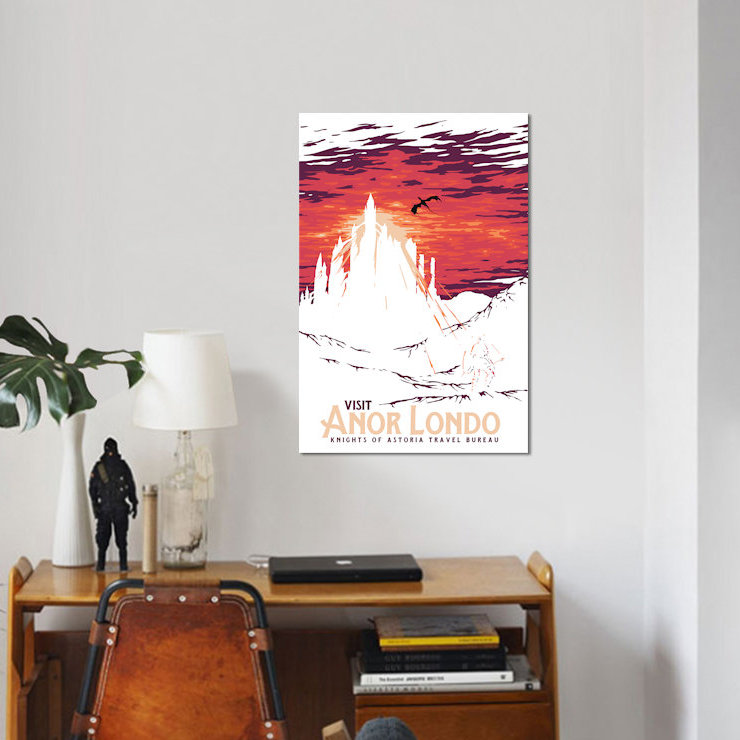 East Urban Home Visit Anor Londo Graphic Art Print On Canvas
