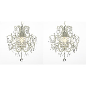 Evon 1-Light Crystal Mini Pendant (Set of 2)