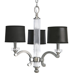 Go to store & view more images Remi 3-Light Shaded Chandelier by House of Hampton