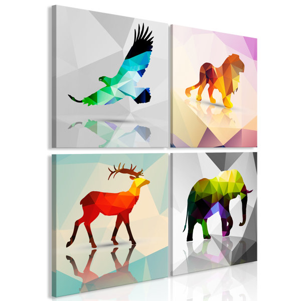 Colourful Animal Canvas Wayfair Co Uk