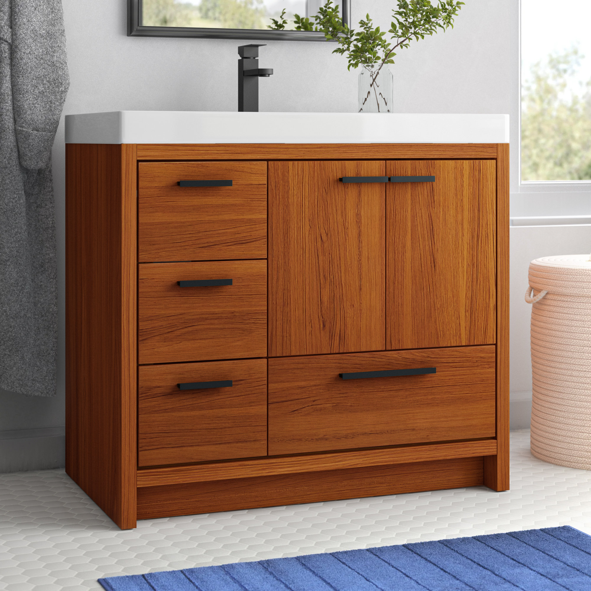 Zipcode Design™ Albers 36" W x 22" D x 34" H Single Bathroom Vanity