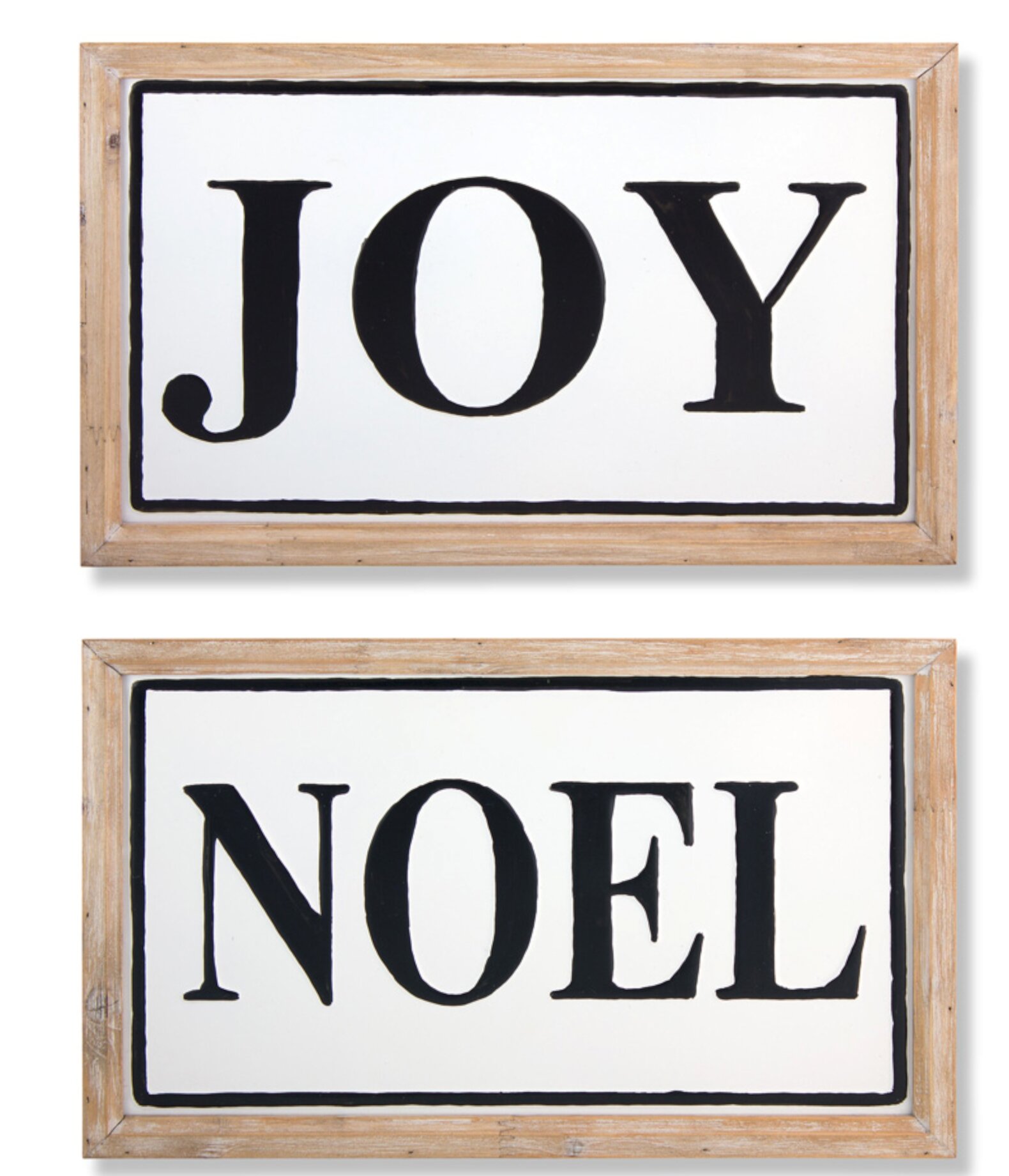 The Holiday Aisle® 2 Piece Noel And Joy Decorative Accent Set | Wayfair