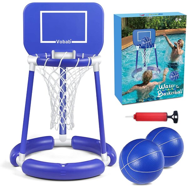 Inflatable Water Basketball Stand Basketball Hoop Water Theme Sport in The Pool Summer Swimming Toys for Children and Adult Outdoor