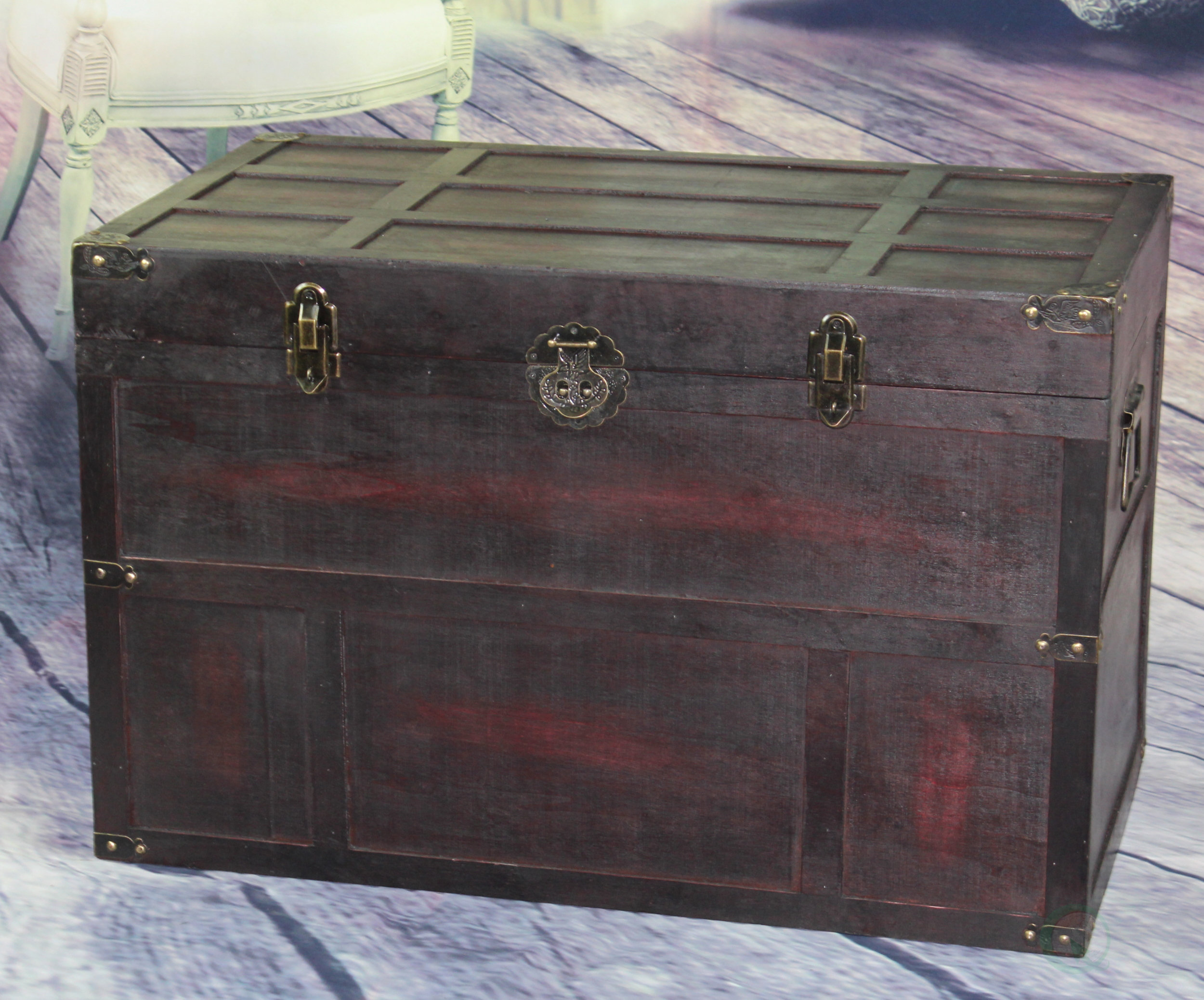 Vintiquewise Wooden Steamer Trunk Reviews Wayfair Trending Searches