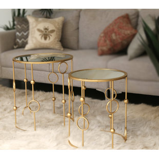 2 Piece Nesting Tables by Urban Trends Comparison