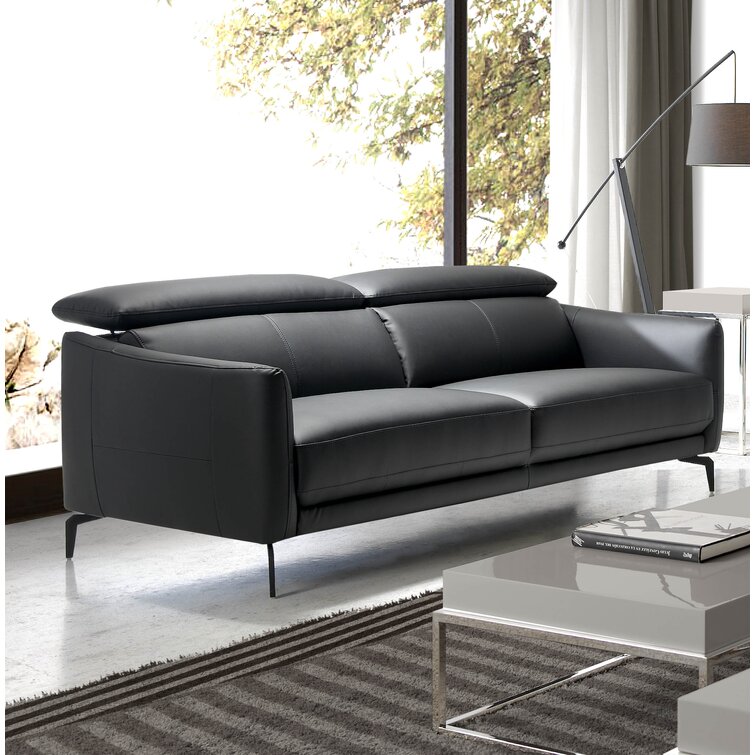 Ivy Bronx Rori Genuine Leather Upholstered 3 Seater Sofa | Wayfair.co.uk