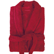 red towelling dressing gown