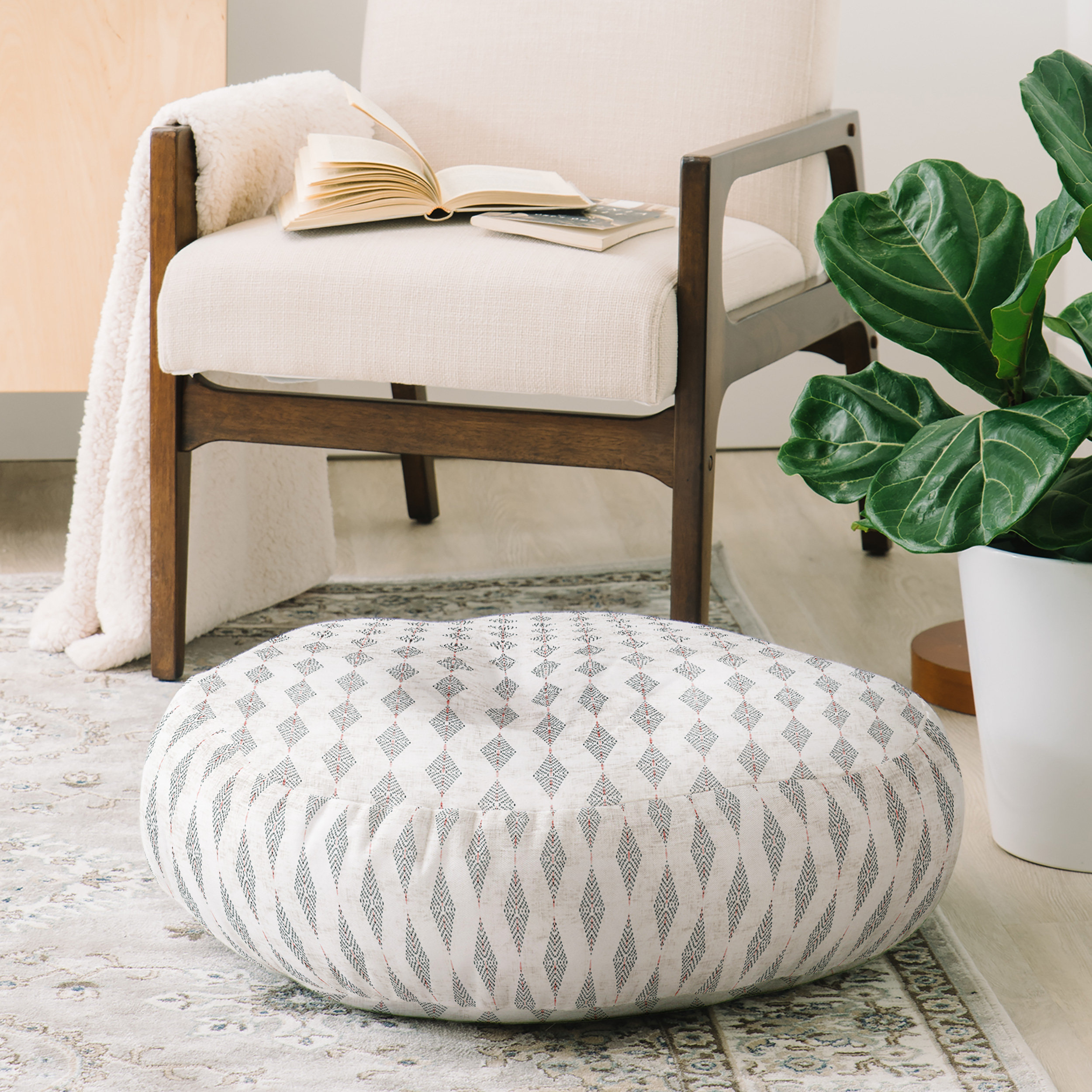 extra large round floor pillows