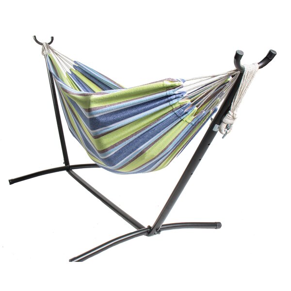 Arlmont & Co. Julio Double Camping Hammock with Stand & Reviews | Wayfair