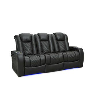 Latitude Run Anthem Leather Home Theatre Seating Power Recline