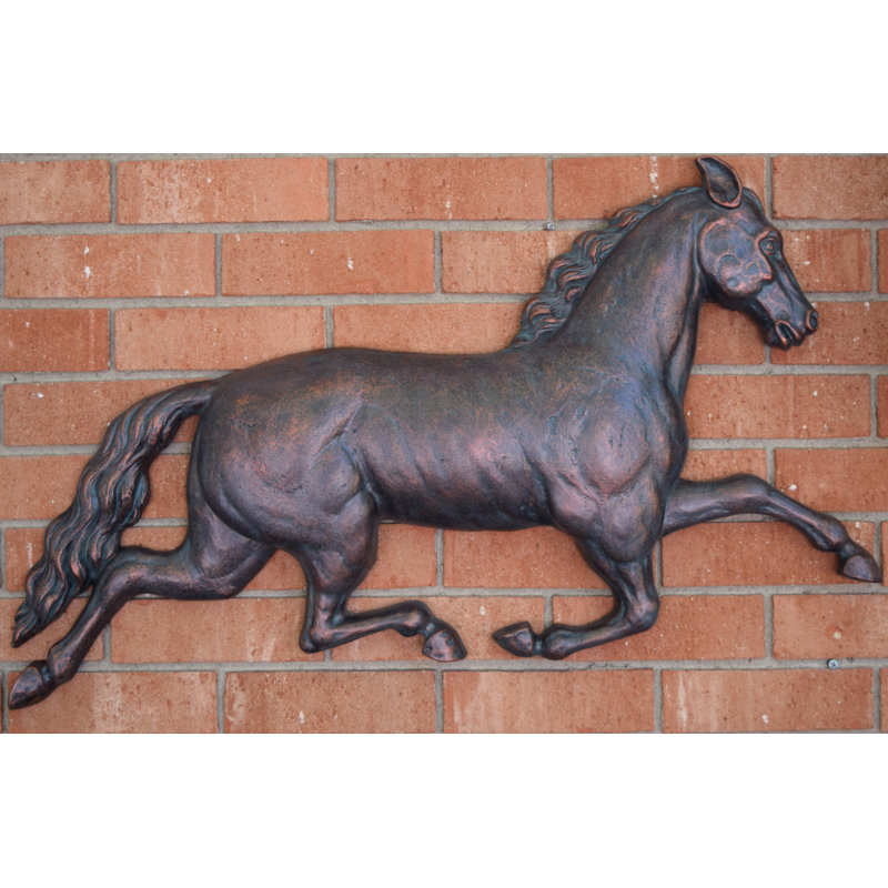 Rocking Horse-Nursery-Playroom-Door Sign-Brass Plaque-Swing