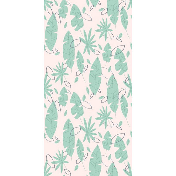 Bay Isle Home Han Flat Palms 48 L X 24 W Paintable Peel And Stick Wallpaper Panel Wayfair Ca