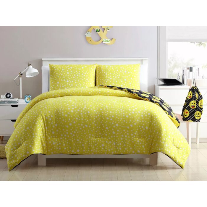 Sheet Set with Pillowcase Kids Zone Yellow & Turquoise ...