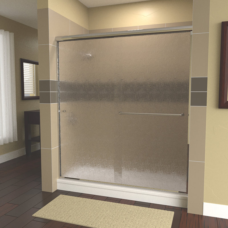 Arizona Shower Door Ese 60 X 76 Bypass Semi Frameless Shower