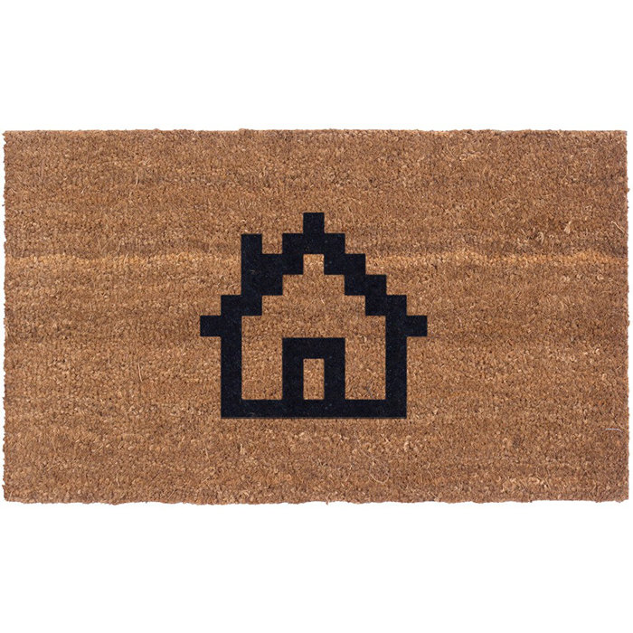 Coco Mats N More 8 Bit Home 30 In X 18 In Non Slip Outdoor Door