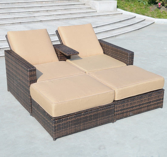 Brayden Studio Greenview 4 Piece Double Chaise Lounge With Cushion Greenview 4 Piece Double Chaise Lounge With Cushion
