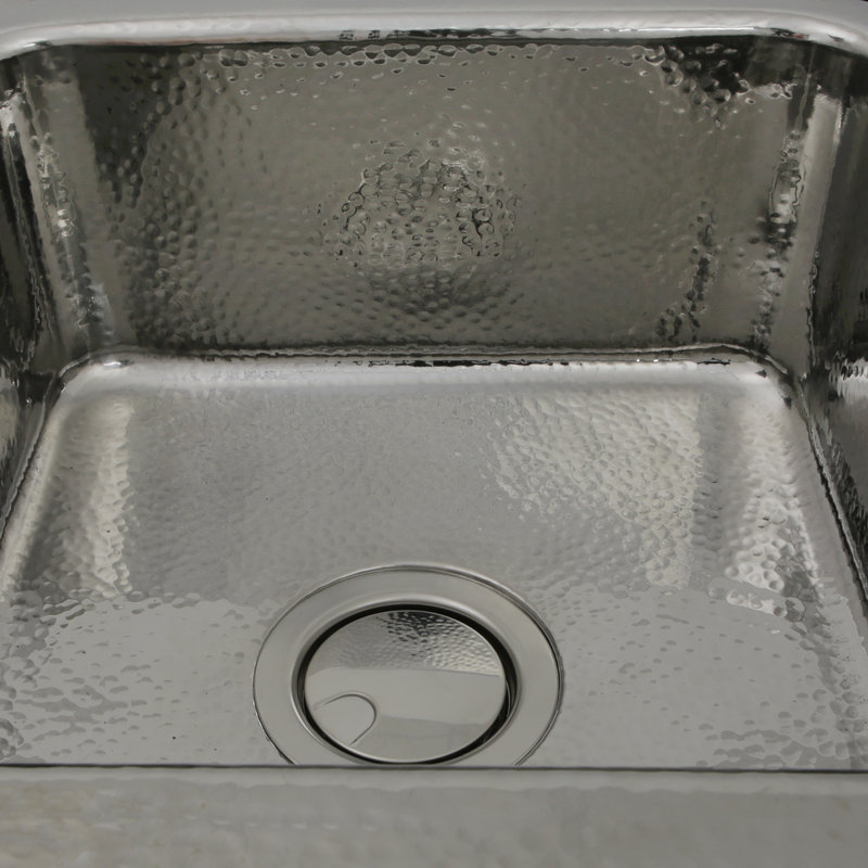 Nantucket Sinks Brightwork Square Hammered Stainless 17 L X 17 W Bar Sink Reviews Wayfair