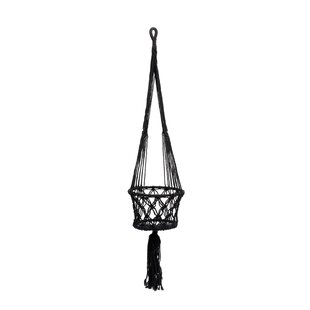 Macrame Natural Fibre Hanging Basket By Bazar Bizar