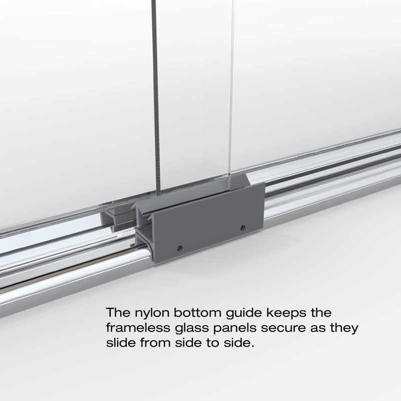 Basco Classic 40 X 65 5 Frameless Bypass Sliding Shower Door