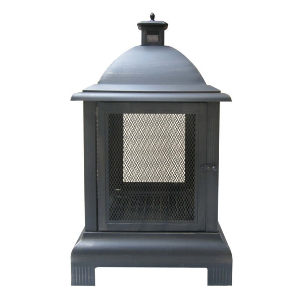 Deckmate Franklin Cast Iron Wood Burning Outdoor Fireplace