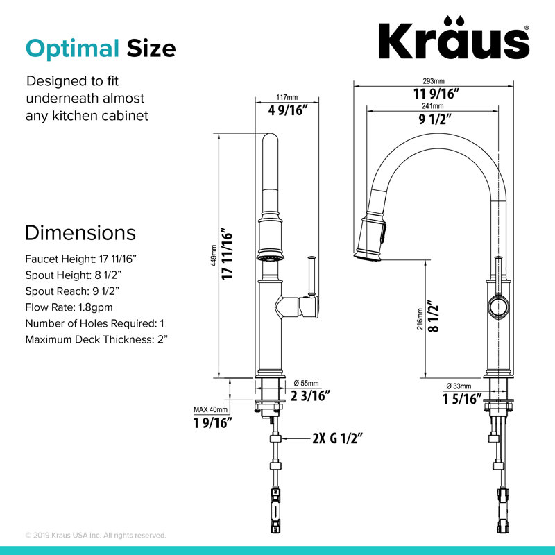 Kpf 1680sfs Orb Kraus Sellette Pull Down Single Handle Kitchen
