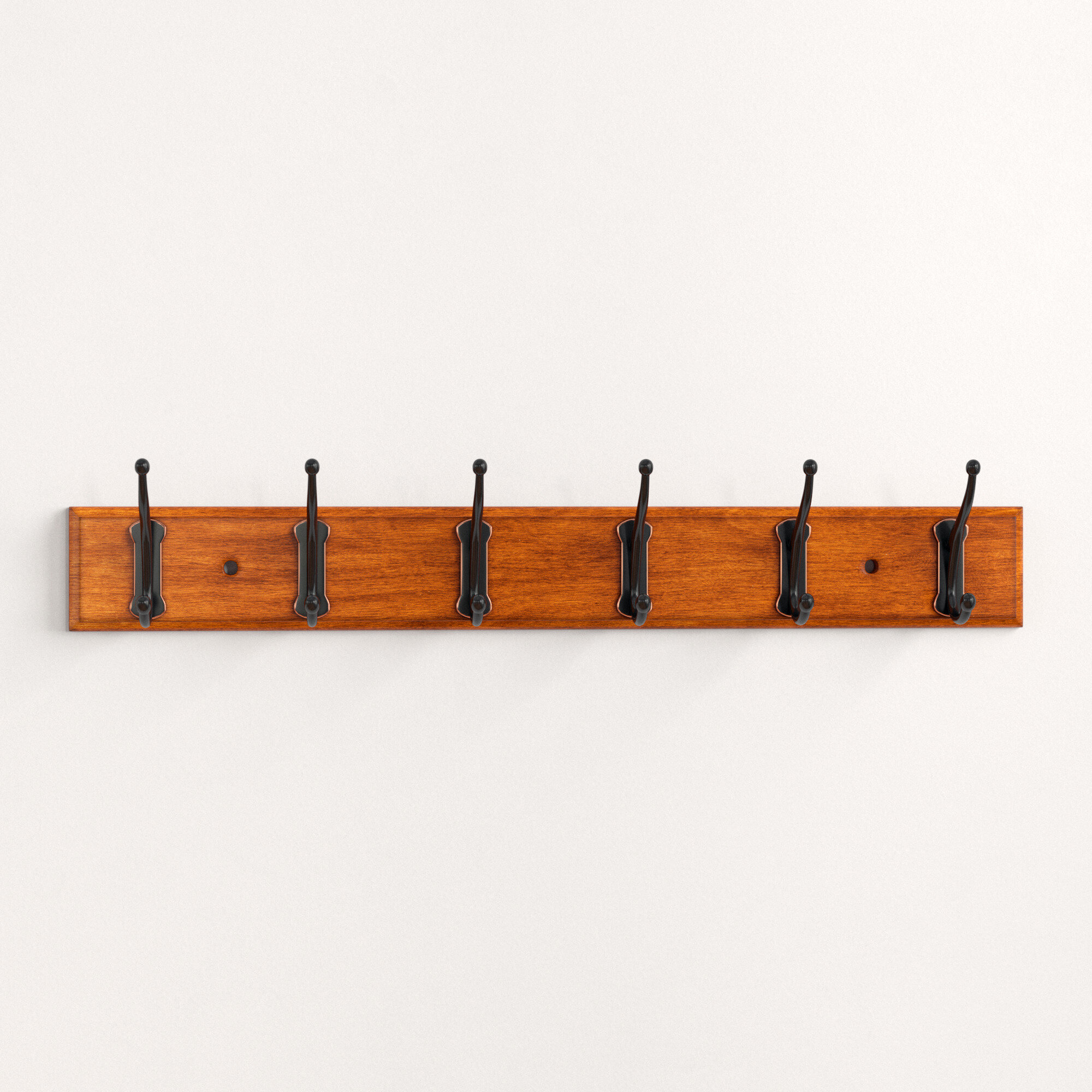 wooden coat rail