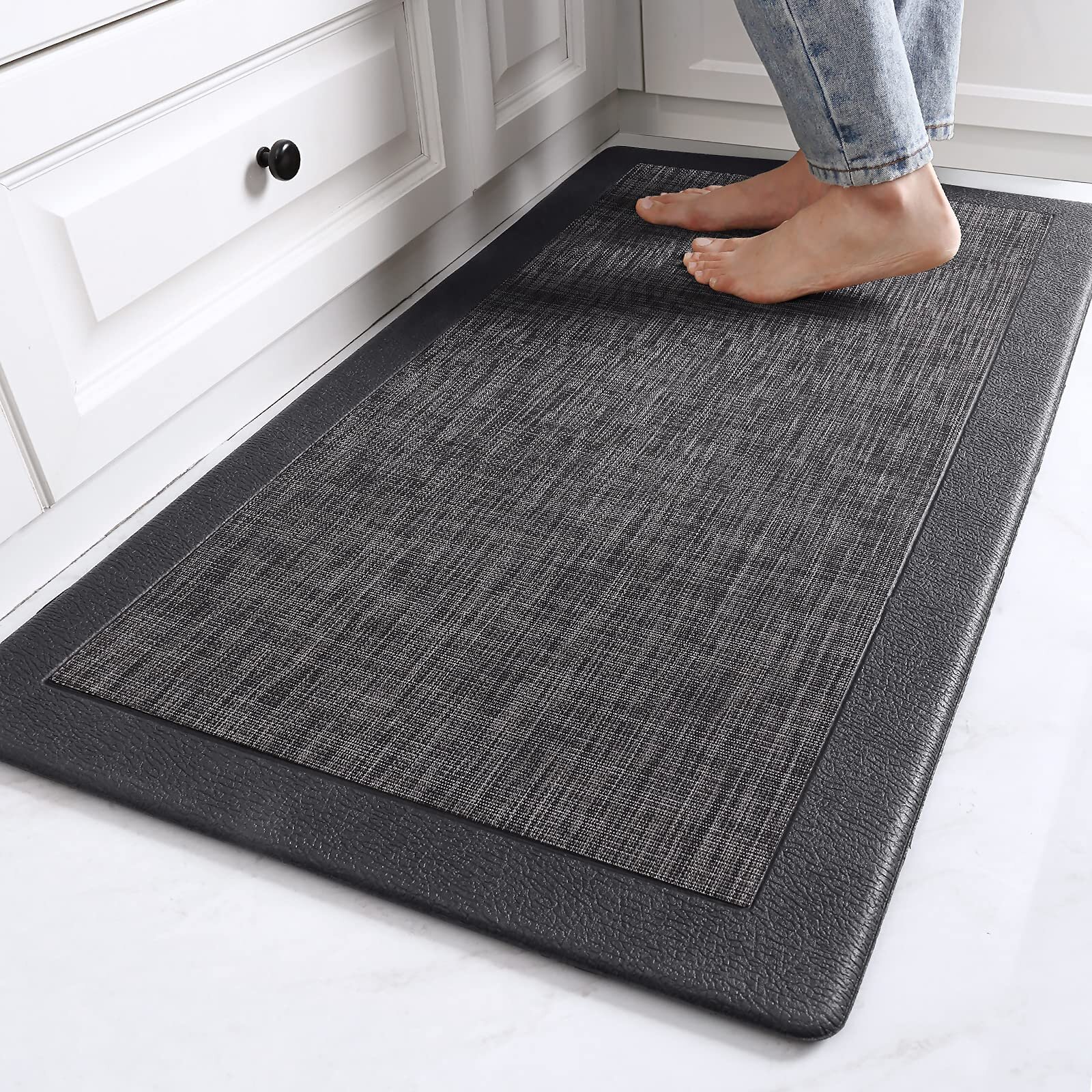 Kitchen Mat Anti Fatigue Cushioned Kitchen Rug, PVC-coated polyester  Surface 17