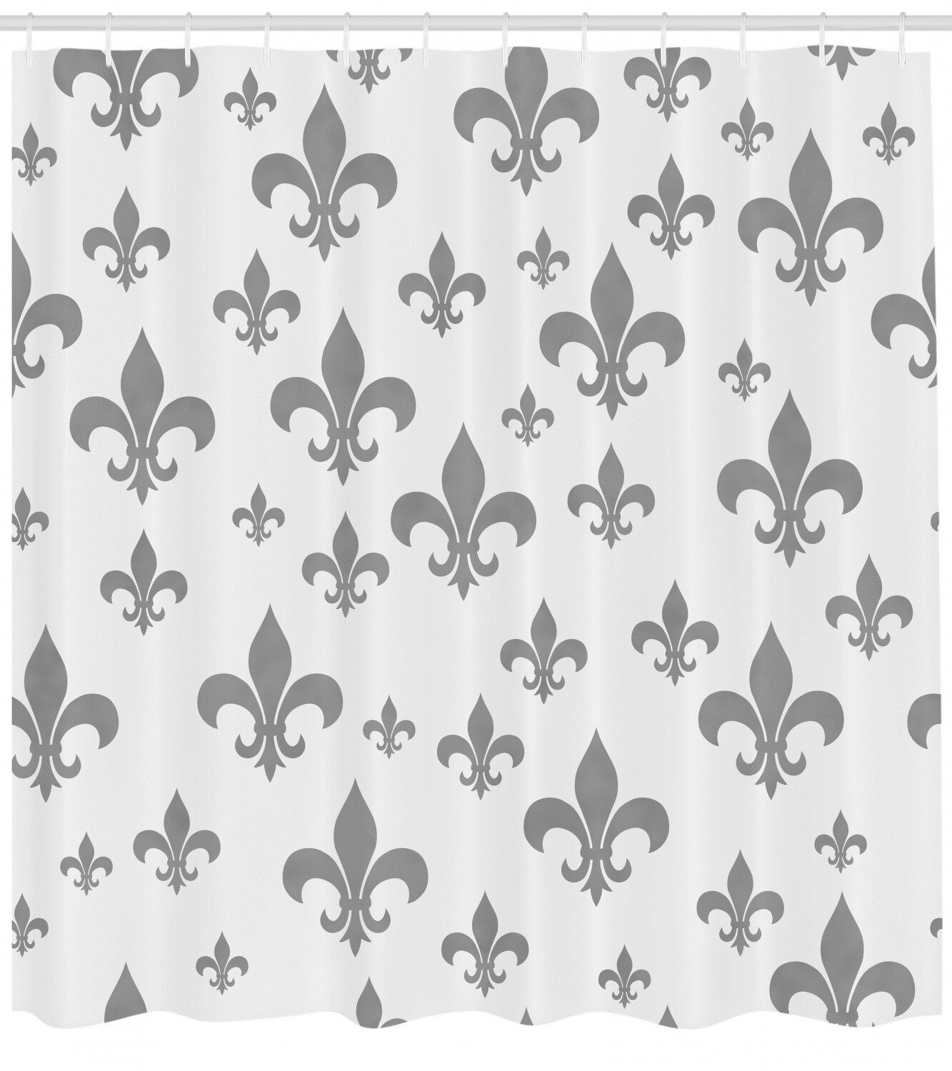 East Urban Home Fleur De Lis Shower Curtain Set Hooks Wayfair