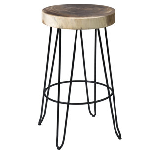 Modern Contemporary Outdoor Mercury Row Bar Stools Allmodern Aramingo 30 Teak Patio Bar Stool By Mercury Row