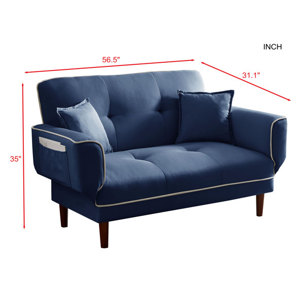 56.5'' Square Arm Sofa Bed