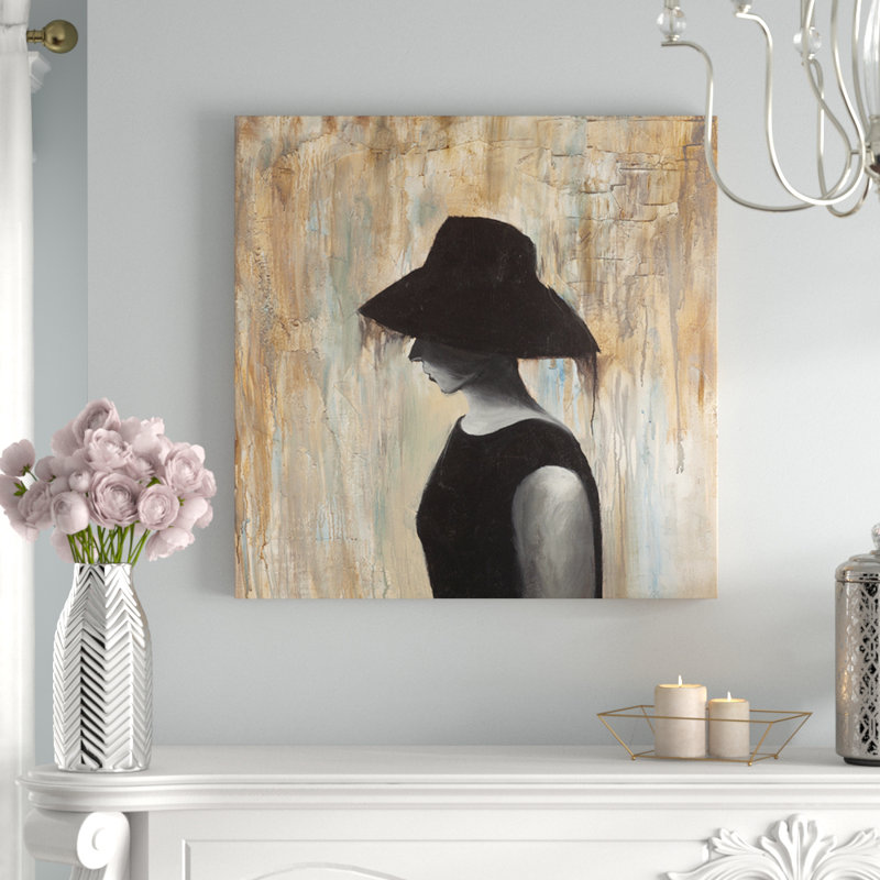 House Of Hampton Audrey Hepburn With A Big Hat Oil Painting