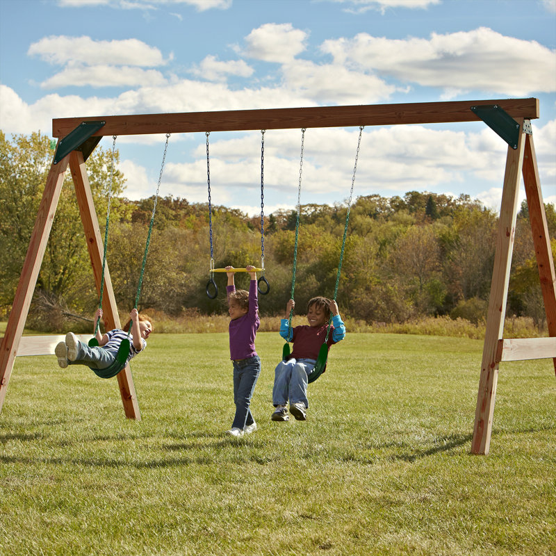 custom wooden swing sets