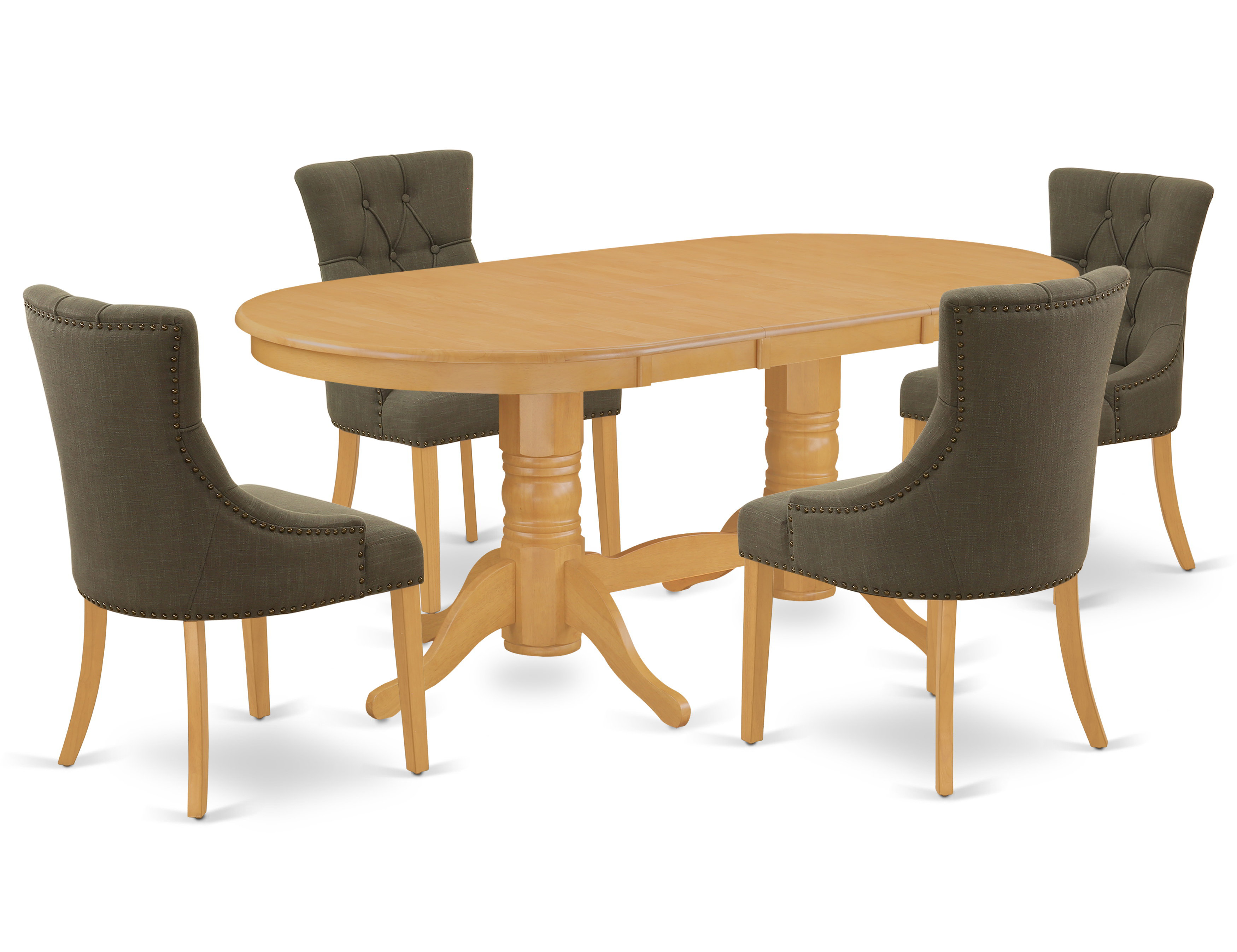 Winston Porter Nowayton 5 Piece Extendable Solid Wood Dining Set Wayfair