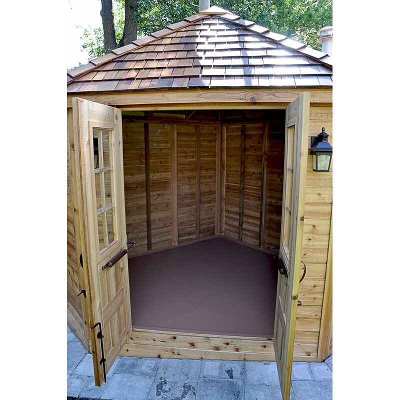 Outdoor Living Today Penthouse 9 ft. W x 9 ft. D Solid Wood Storage Shed