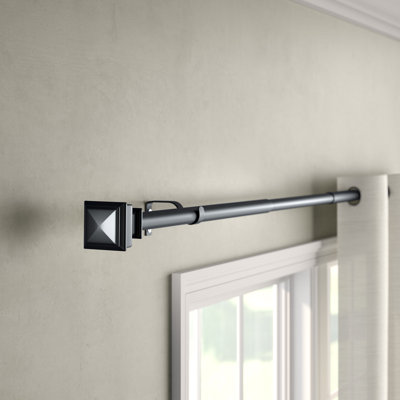 Exclusive Home Napoleon 1" Curtain Rod and Coordinating Finial Set