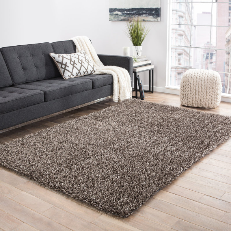 Mercer41 Woodside Warm Grey Shag Area Rug & Reviews | Wayfair.ca