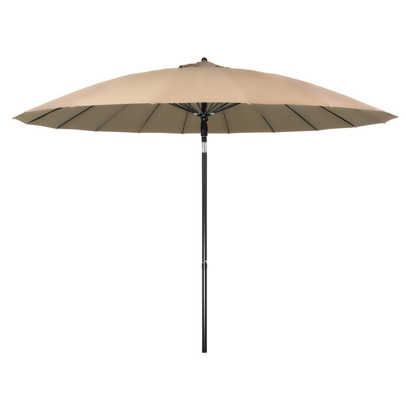 Trademark Innovations Push Up Patio 9 Market Umbrella Reviews Wayfair