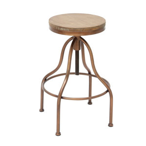 Adjustable Height Swivel Bar Stool by Cole & Grey