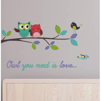 Wallpops Home Decor Line Owl You Need Is Love Wall Decal Wayfair