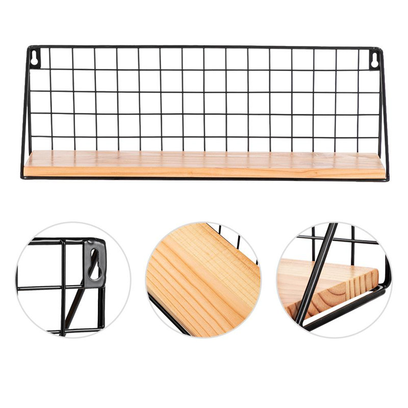 Gracie Oaks Thorgard Wall Storage Organizer With Wall Baskets Wayfair