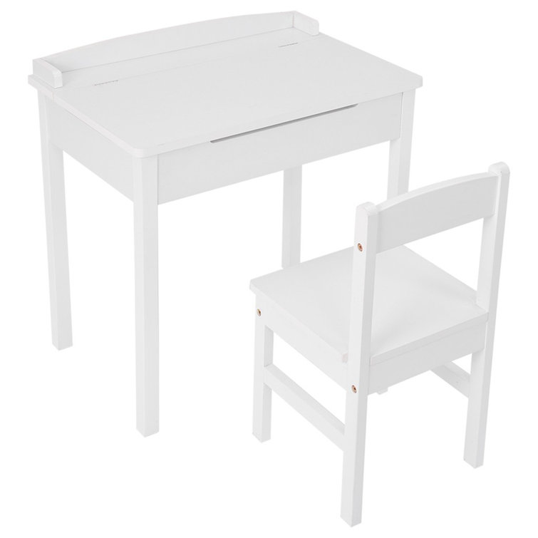 Harriet Bee Kids Table And 1 Chair Set Children Activity Art Desk With Storage For Read Wayfair