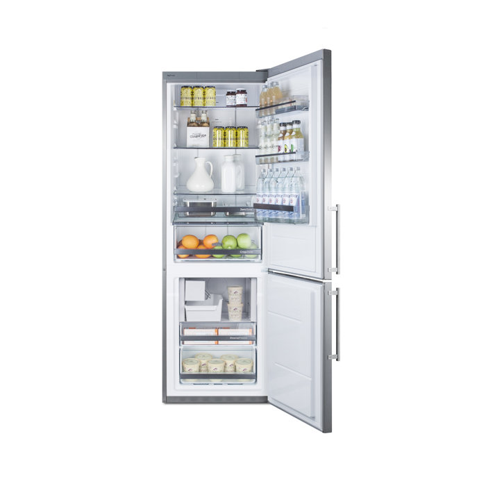 Summit Ffbf249ssim 24 Bottom Freezer Refrigerator With 11 6 Cu