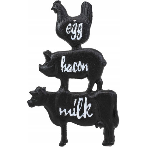 Vintage Cow Chicken Christmas Ornament Dairy Farm Barn Animal Farmhouse Tree