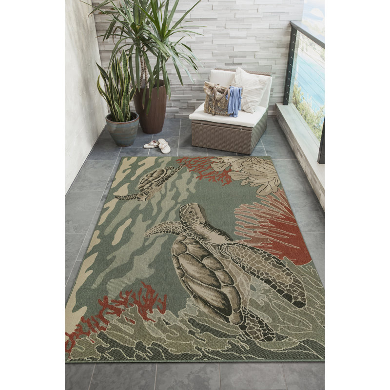 Breakwater Bay Wildermuth Tufted Tan Green Area Rug Reviews Wayfair