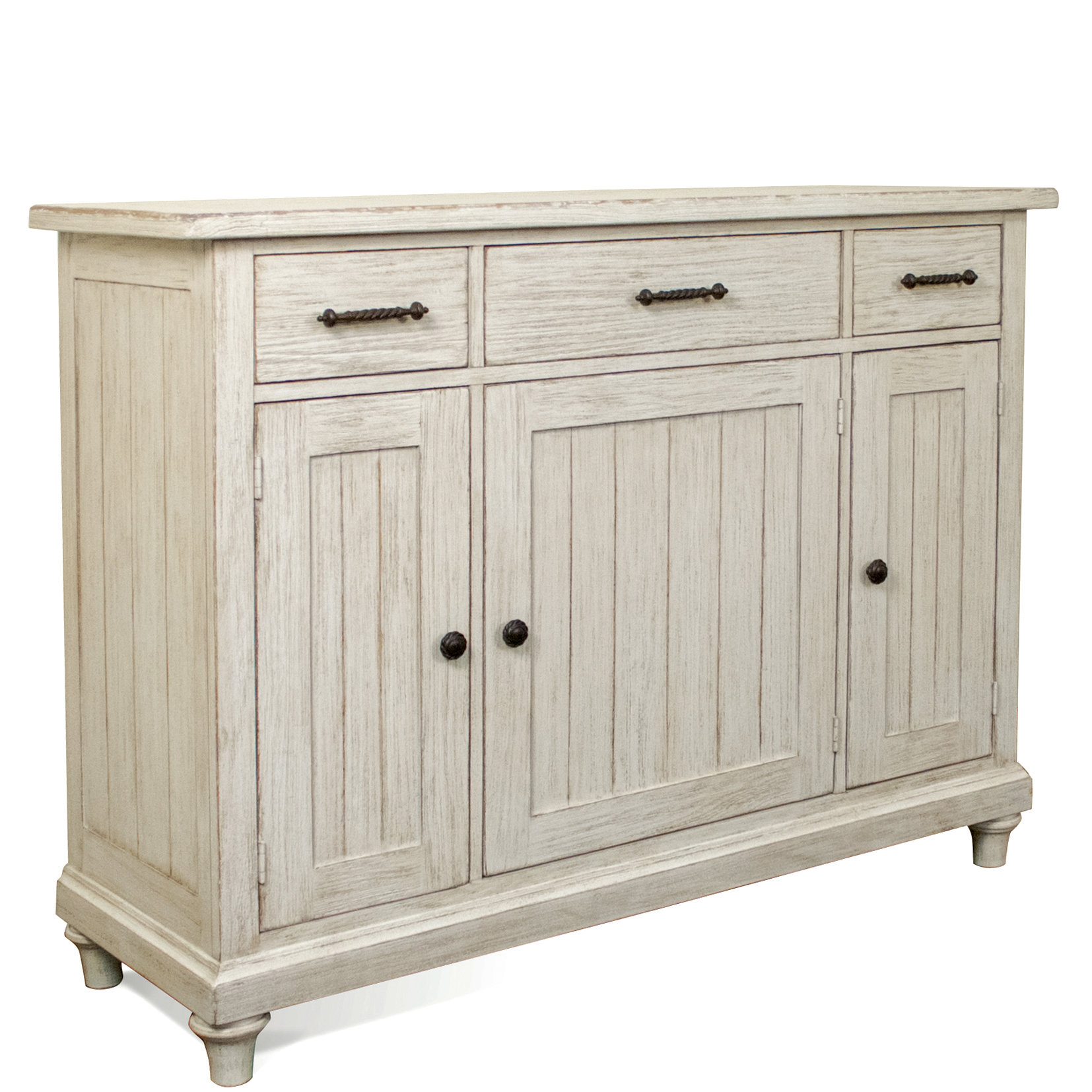 Kelly Clarkson Home Studio 56'' Wide 3 Drawer Solid Wood Sideboard