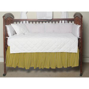 Gingham Checks Fabric Crib Dust Ruffle