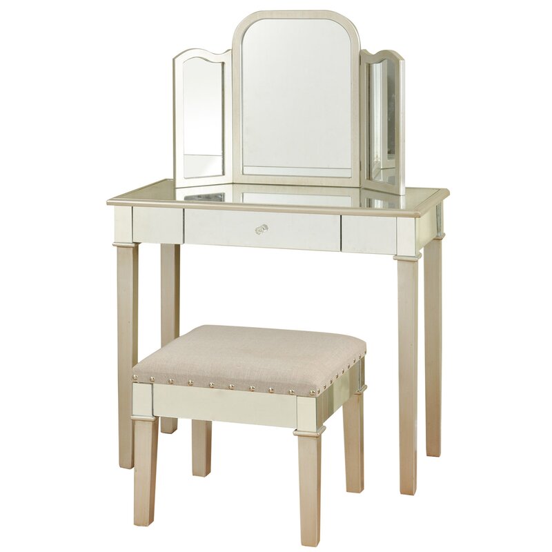 Style Craft Hollywood Glamour Bedroom Vanity With Mirror Reviews