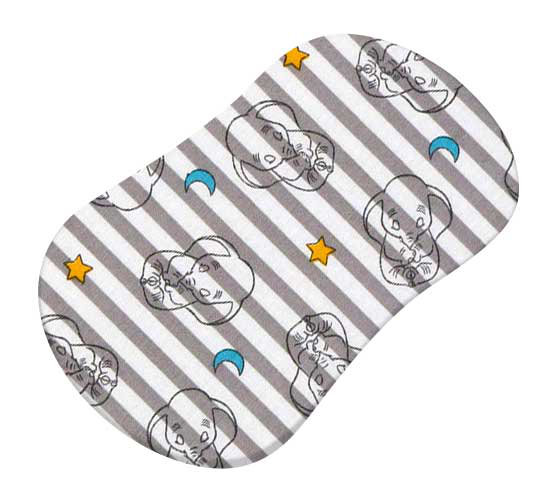 Baby Elephants Yellow SheetWorld Fitted 100/% Cotton Percale Cradle Sheet 18 x 36 Made in USA