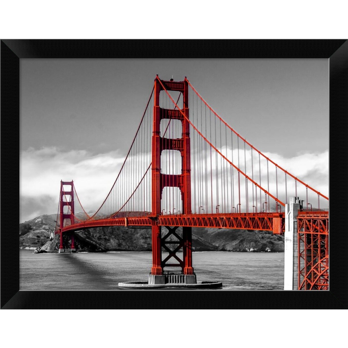 Leinwandbild Kunst-Druck 125x50 Bilder San Francisco Brücke 