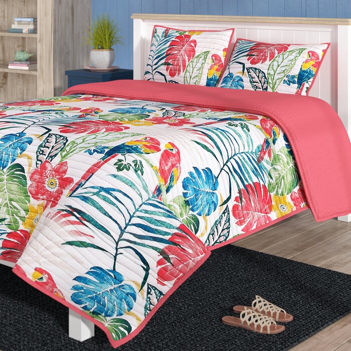 Beachcrest Home Tropical Paradise 3 Piece Comforter Set Reviews